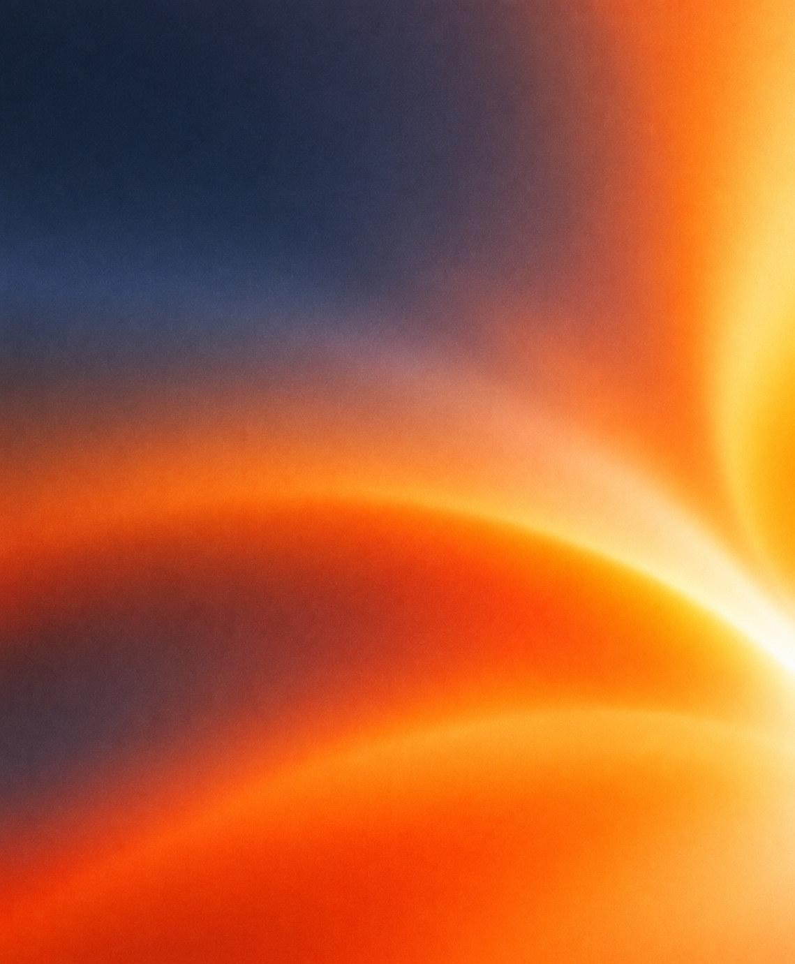 Abstract silk gradient in navy and flare orange. Work is under NDA.